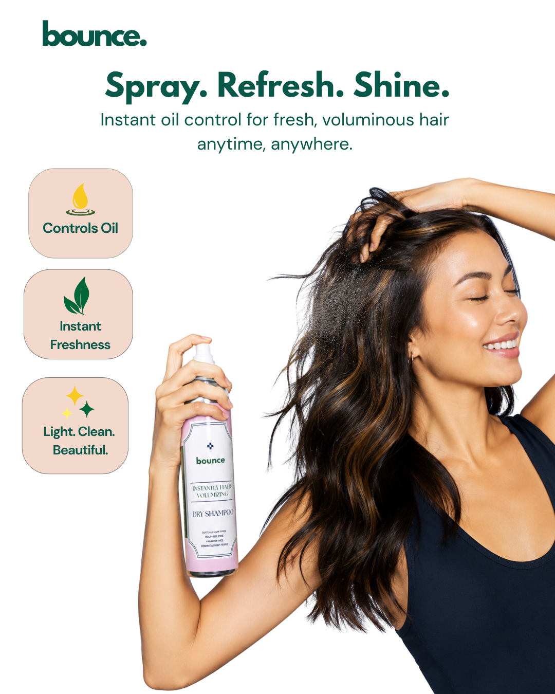 Pack of 2- Bounce dry shampoo