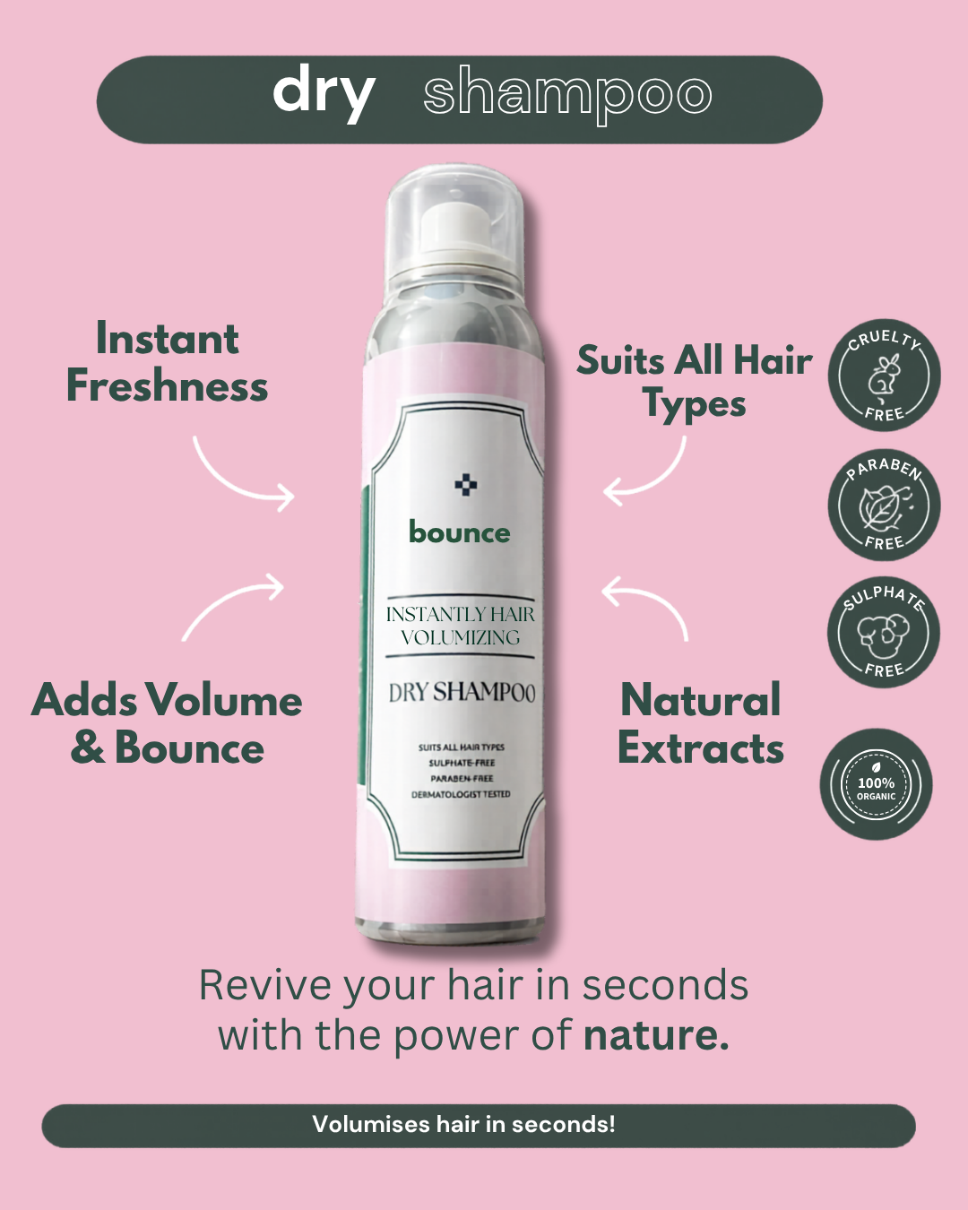 Bounce hair dry shampoo