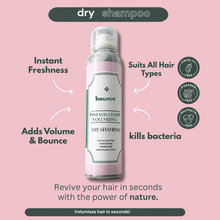 Bounce Dry Shampoo can for instant volume and oil control